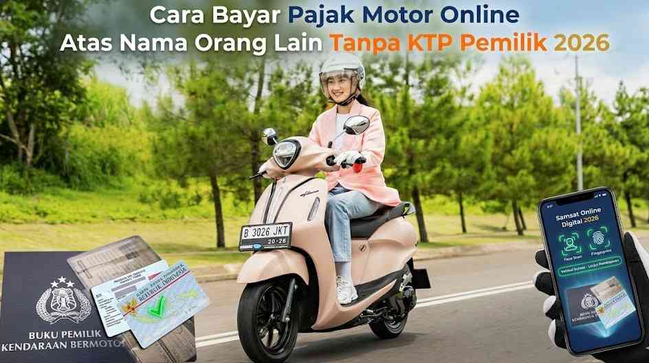 Cara Bayar Pajak Motor Online Atas Nama Orang Lain Tanpa KTP Pemilik 2026