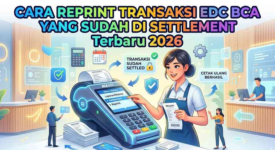 Cara Reprint Transaksi EDC BCA yang Sudah di Settlement Terbaru 2026