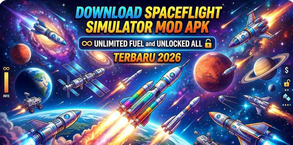 Download Spaceflight Simulator Mod APK Unlimited Fuel and Unlocked All Terbaru 2026